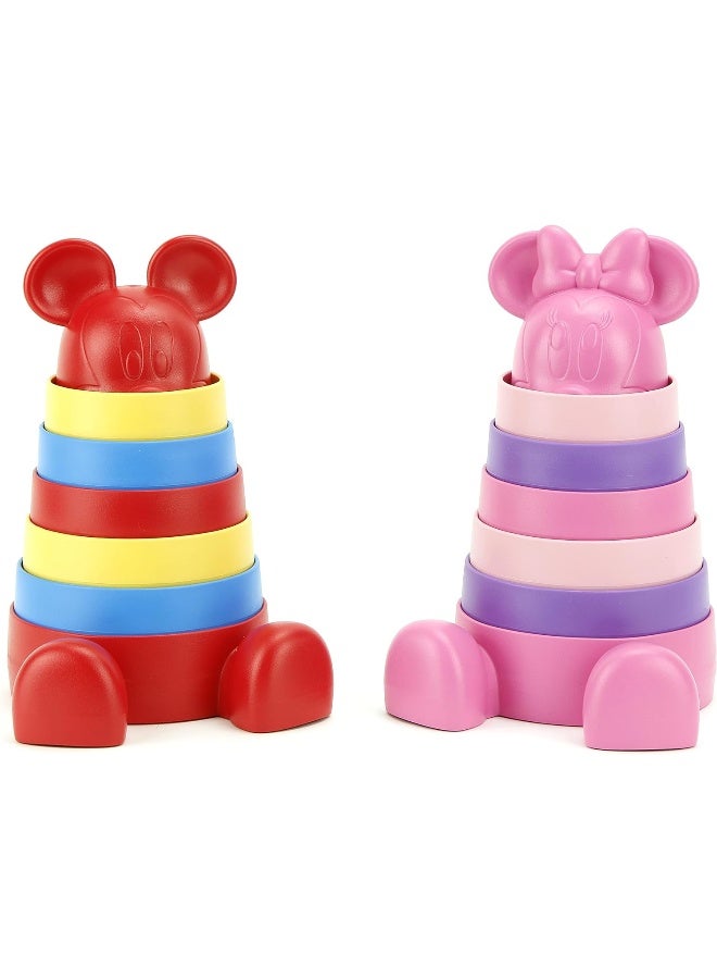 Green Toys Disney Baby Exclusive - Mickey Mouse Stacker, Red