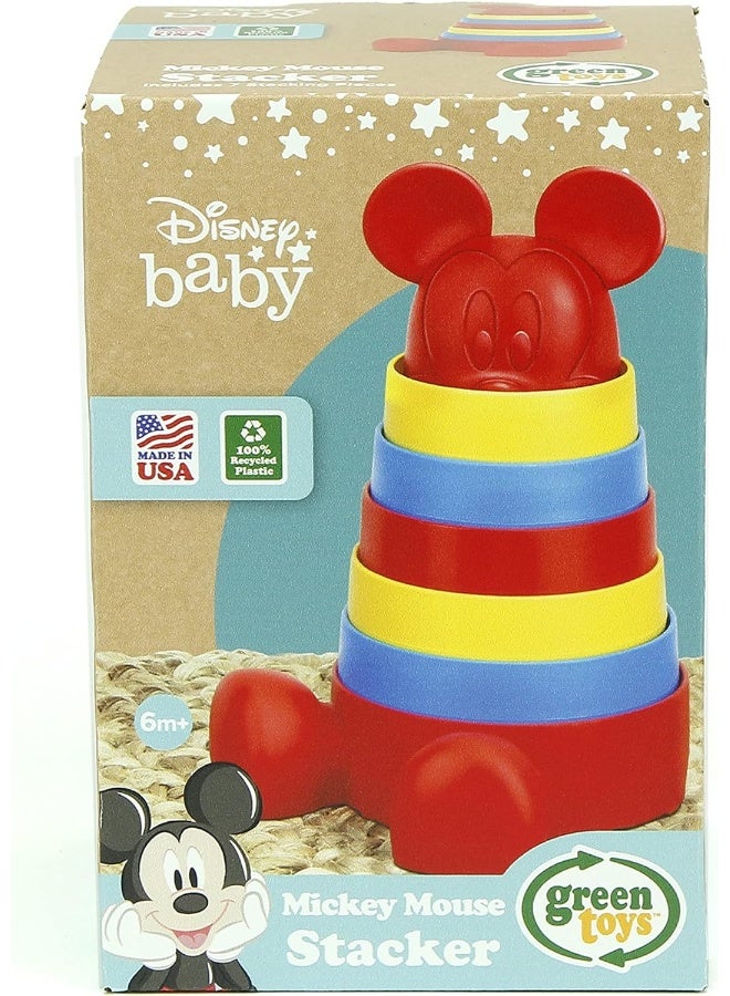 Green Toys Disney Baby Exclusive - Mickey Mouse Stacker, Red