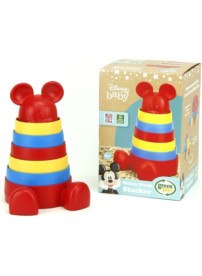 Green Toys Disney Baby Exclusive - Mickey Mouse Stacker, Red