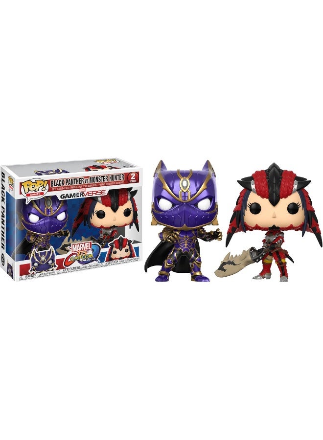 Funko Pop! Black Panther vs Monster Hunter (2-Bundle Pack), Action Figure