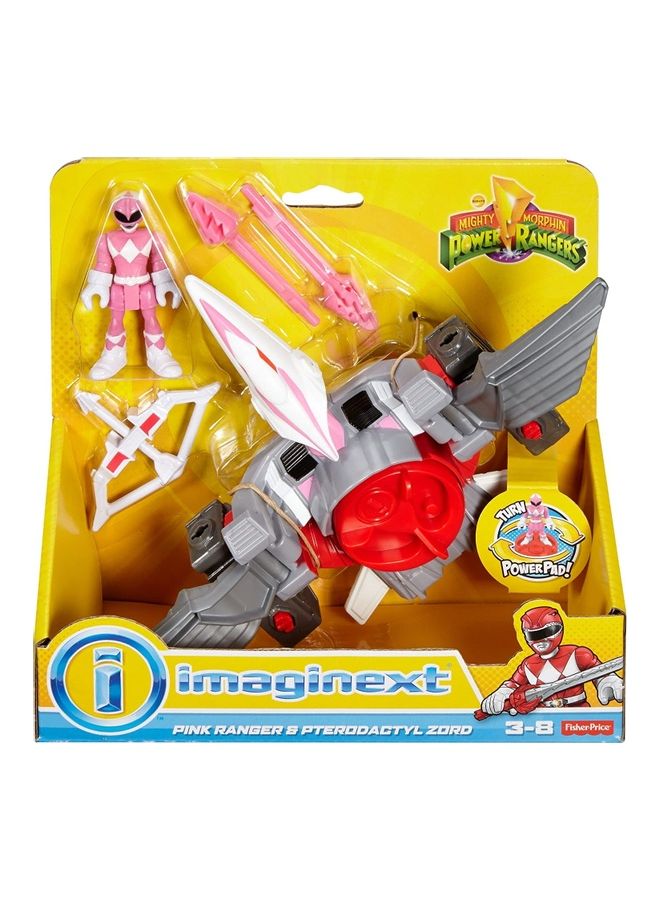 Imaginext Power Rangers Pink Ranger and Pterodactyl Zord