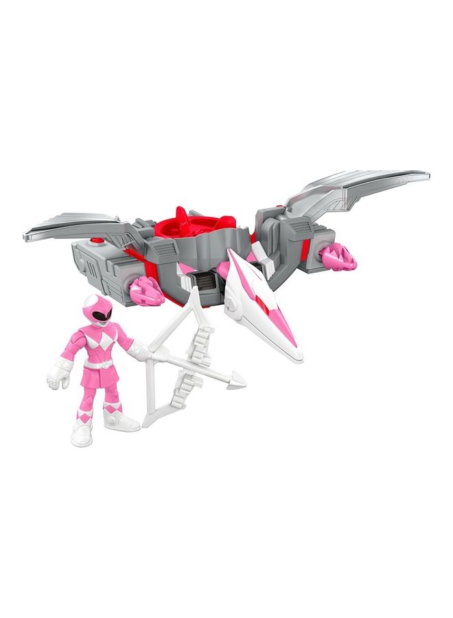 Imaginext Power Rangers Pink Ranger and Pterodactyl Zord