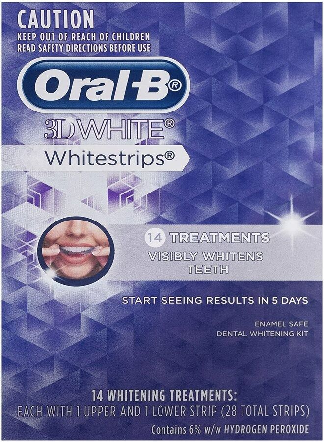 Oral B 3D White Teeth Whitening Strips 14 Treatments