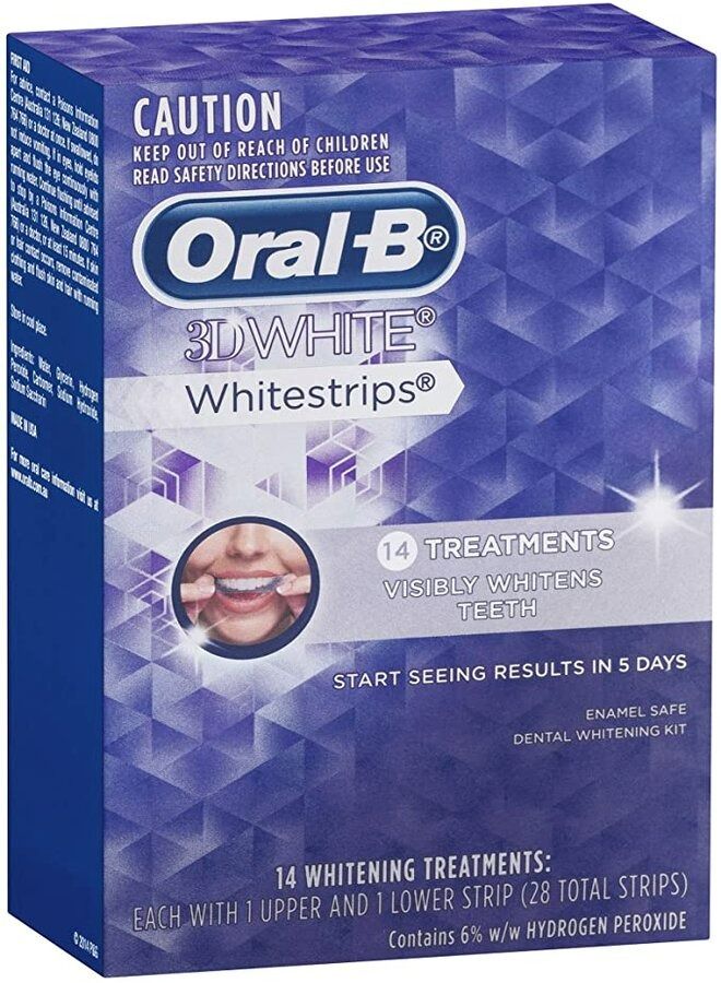 Oral B 3D White Teeth Whitening Strips 14 Treatments