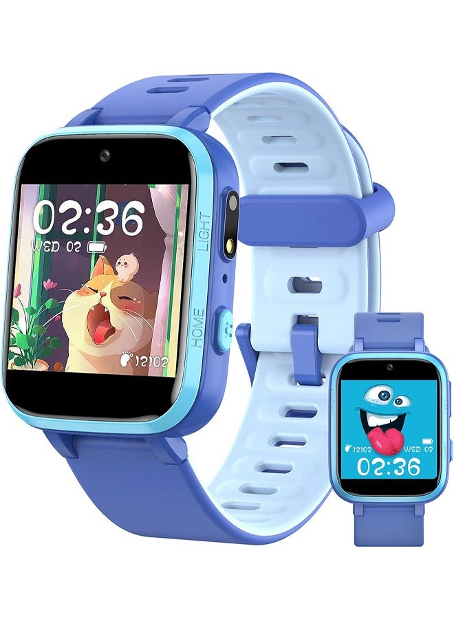 Smart Watch for Kids Waterproof Heart Rate Sleep Monitor 7 Kinds of Puzzle Games Pedometers