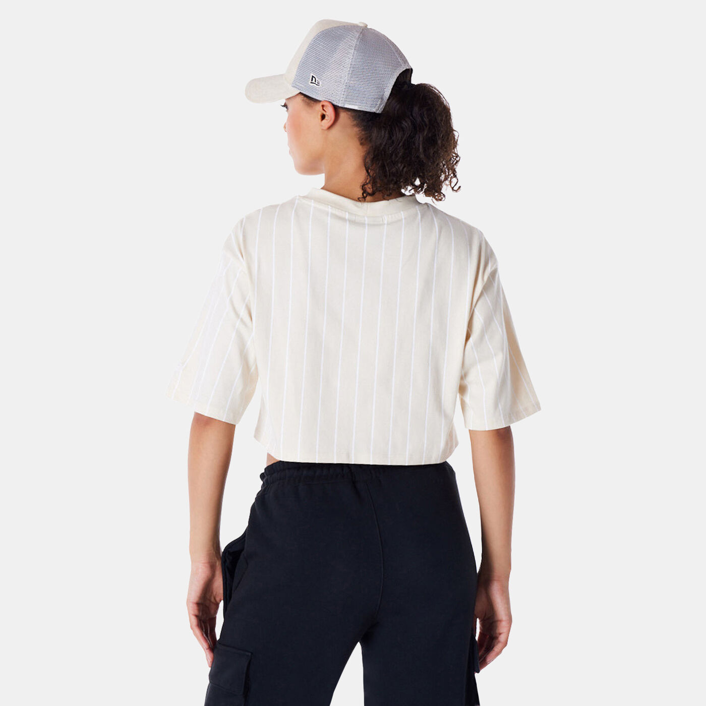 Women's Pinstripe Crop Top