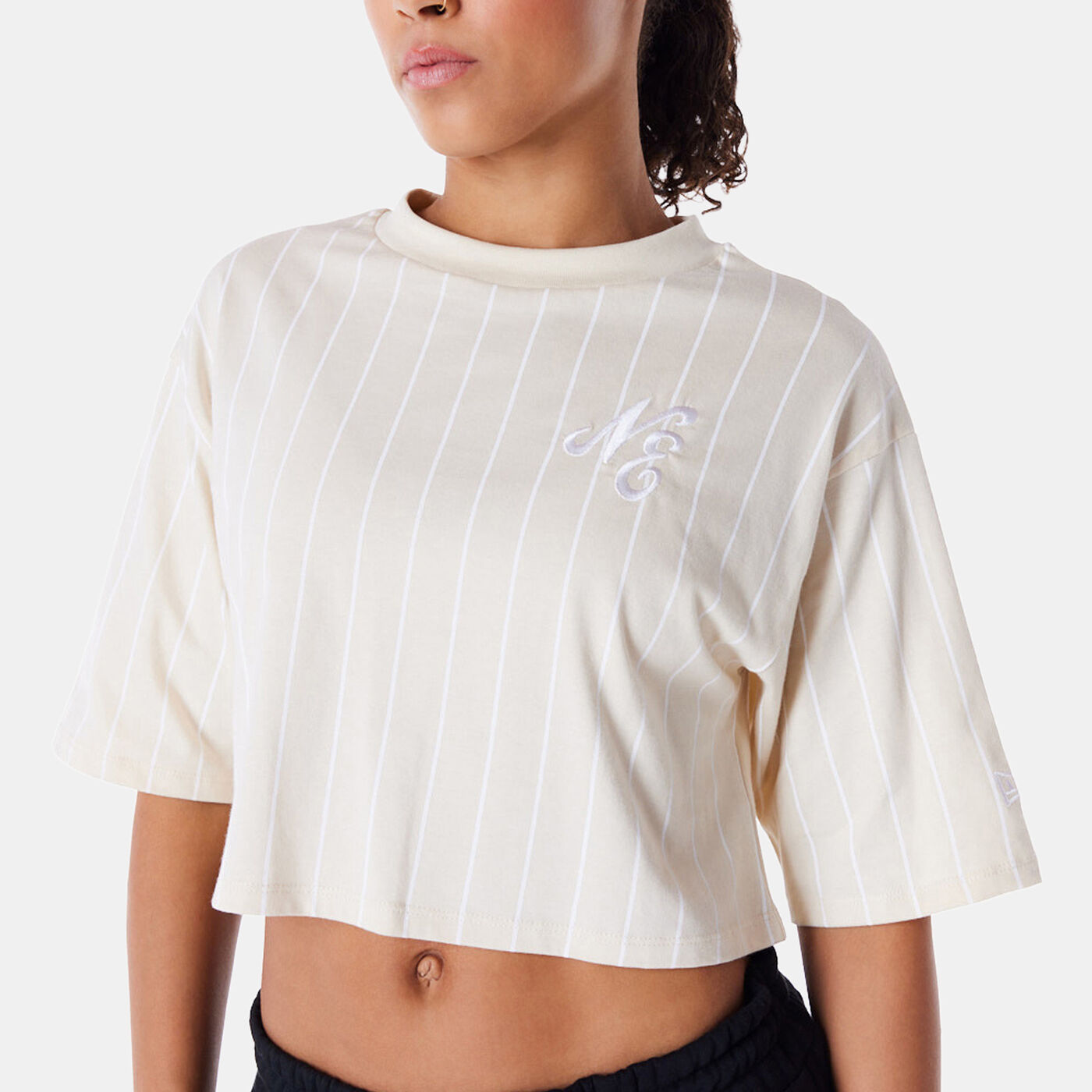 Women's Pinstripe Crop Top