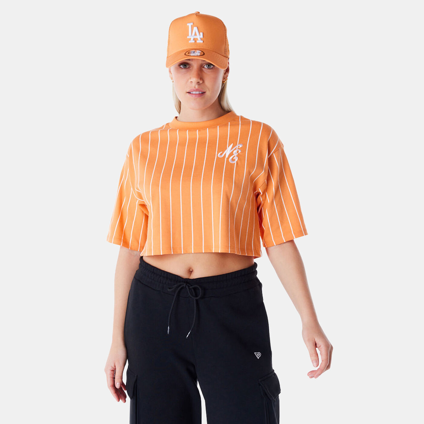 Women's Pinstripe Crop Top