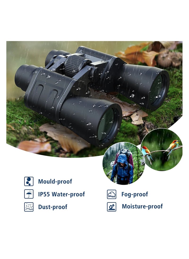 High Power Binoculars for Outdoor Hunting and Wildlife Observation – Fully Multi-Coated Optics, BAK7 Prism, Adjustable Twist-Up Eyecups