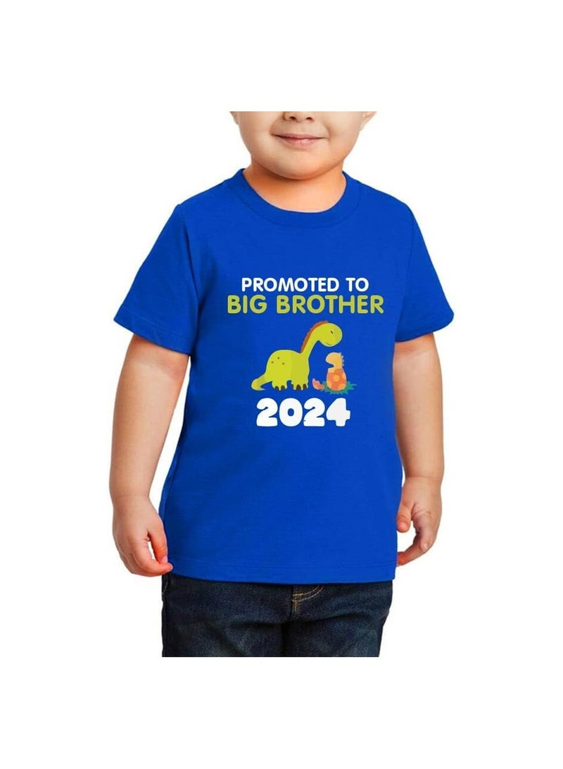 Big Brother Kids Boys T-Shirt - Round Neck, Short Sleeve, Soft and Comfortable Tshirt - Big Brother Announcement Tee for Boys with Fun Big Brother Design