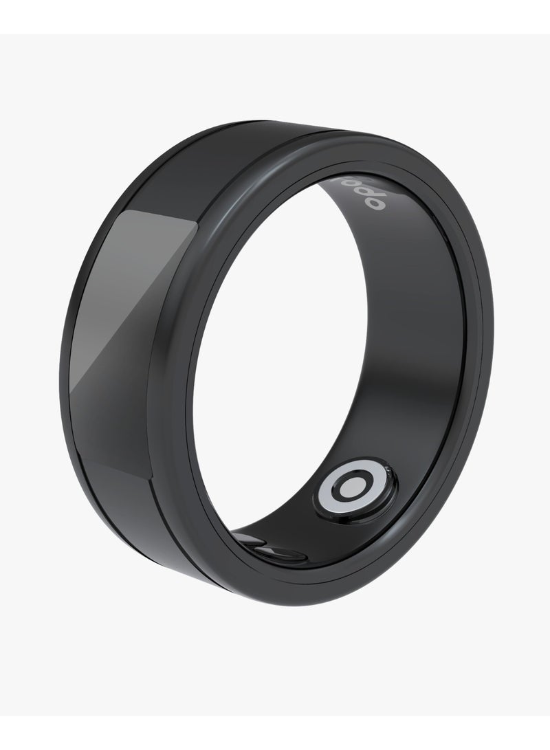 Smart Ring Health Tracker M Size 9 19.1mm / Works with App / Heart Rate & Sleep Monitor/ Sports Mode/Calorie/Distance/Pedometer/Daily Fitness /Menstrual Cycle/SpO2/Body Temperature - Black