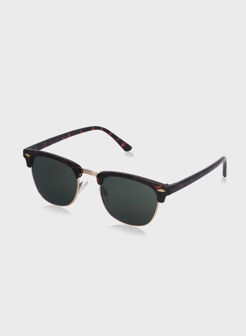 Jacryder Classic Half Frame Wayfarer Sunglasses