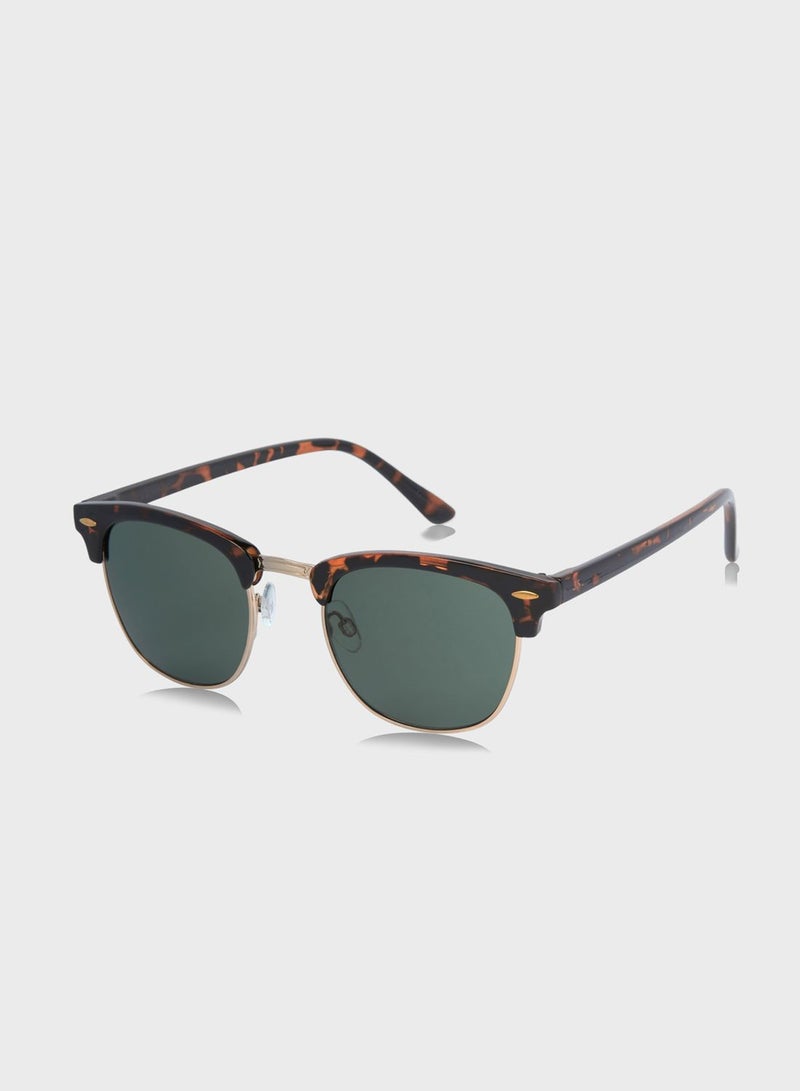 Jacryder Classic Half Frame Wayfarer Sunglasses