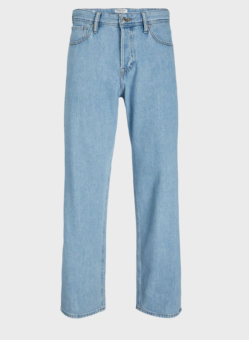 Jjieddie Jjorigianal Straight Fit Light Wash Jeans