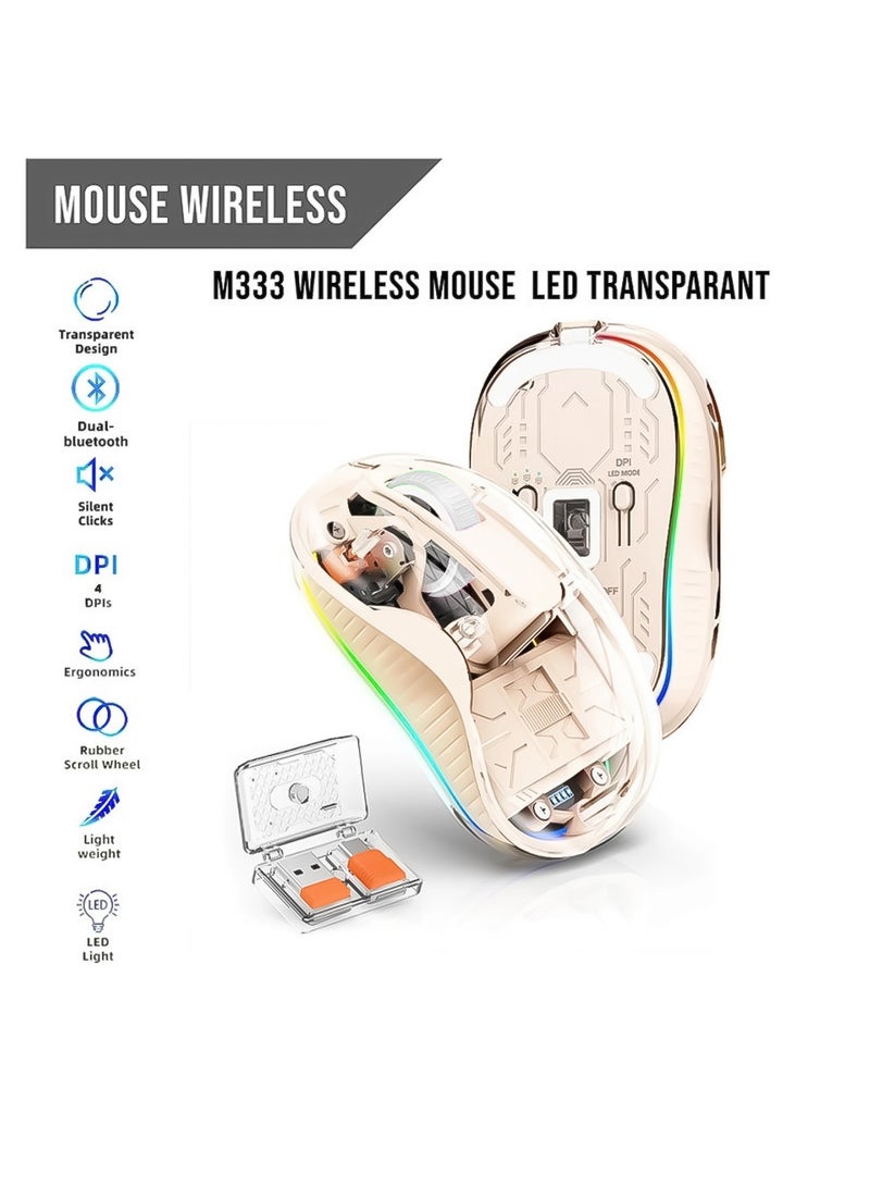 2400 DPI Rechargeable Wireless Turtle Mouse with 10 Meter Range (Click with Clarity) , Green Lion - Black