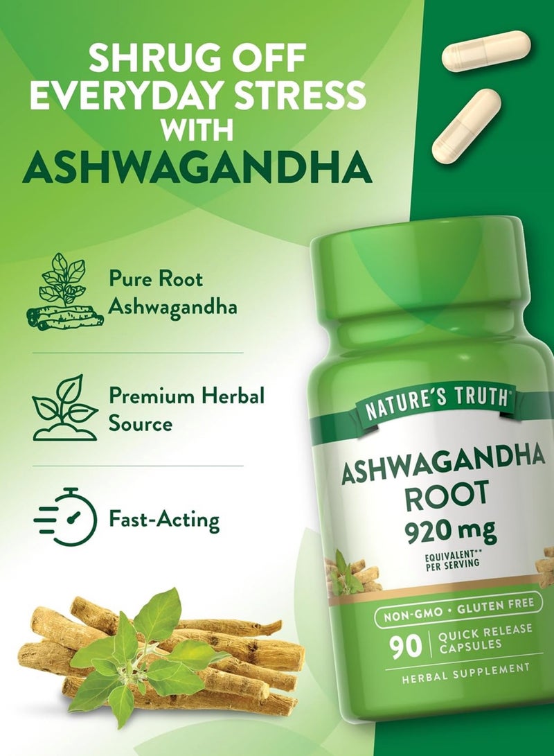 Ashwagandha Root 920mg 90 capsules