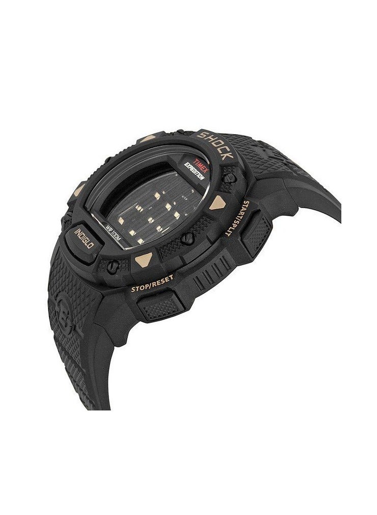 Timex Resin Digital Men's Watch With Black Resin T49896