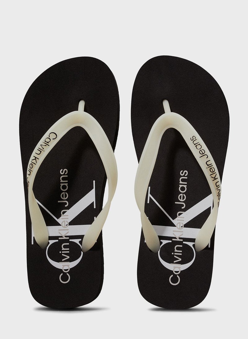 Logo Detailed Flip Flops