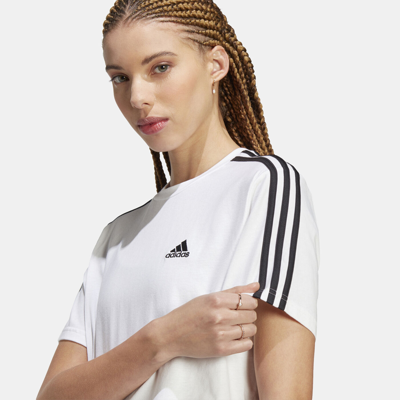 Women's Essentials 3-Stripes Crop Top