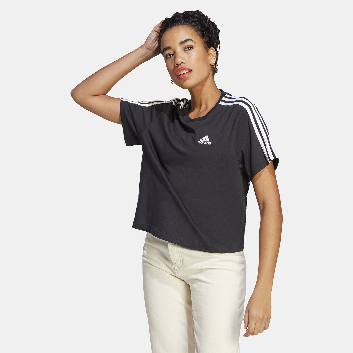 Women's Essentials 3-Stripes Crop Top