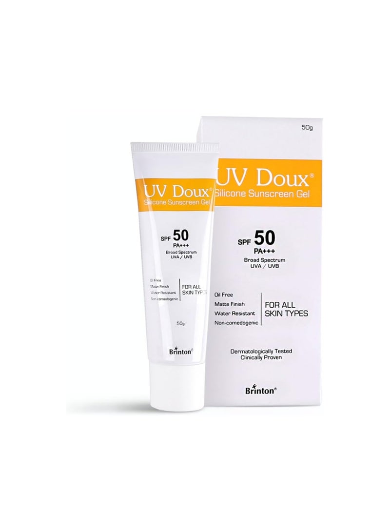 Brinton Healthcare Uvdoux Face-Body Sunscreen Gel Spf50-50Gm