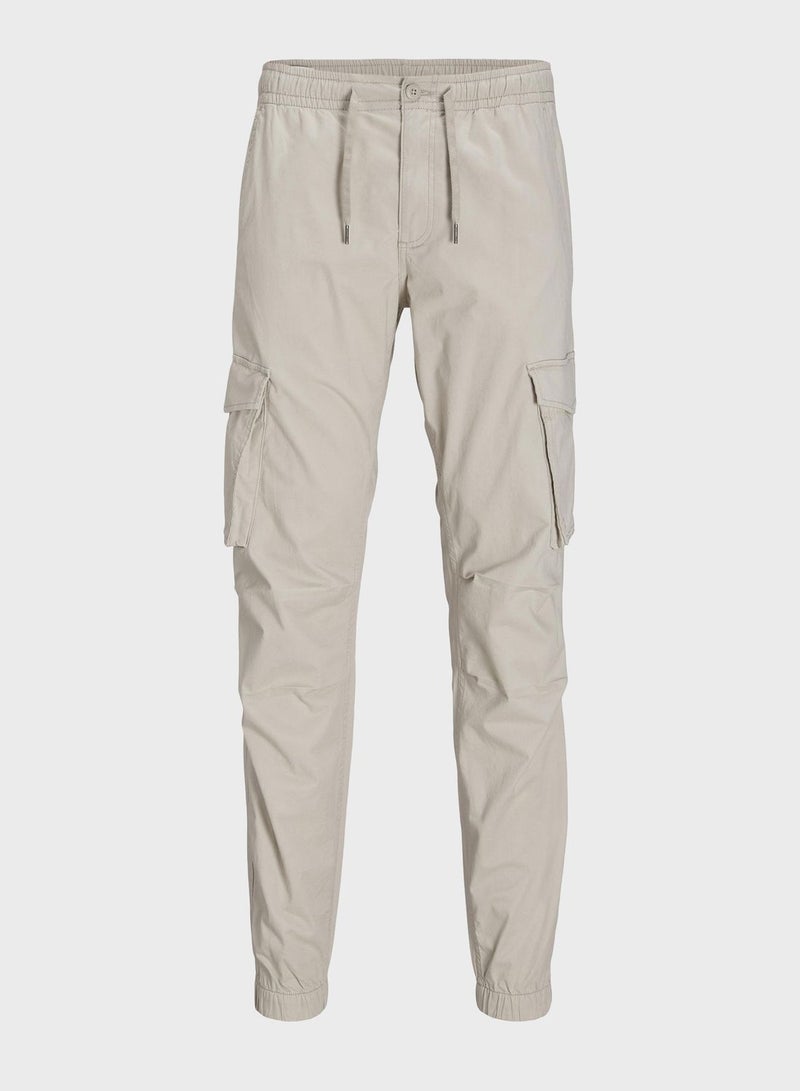 Jpstkane Jjnoah Pocket Detail Drawstring Cargo Pants