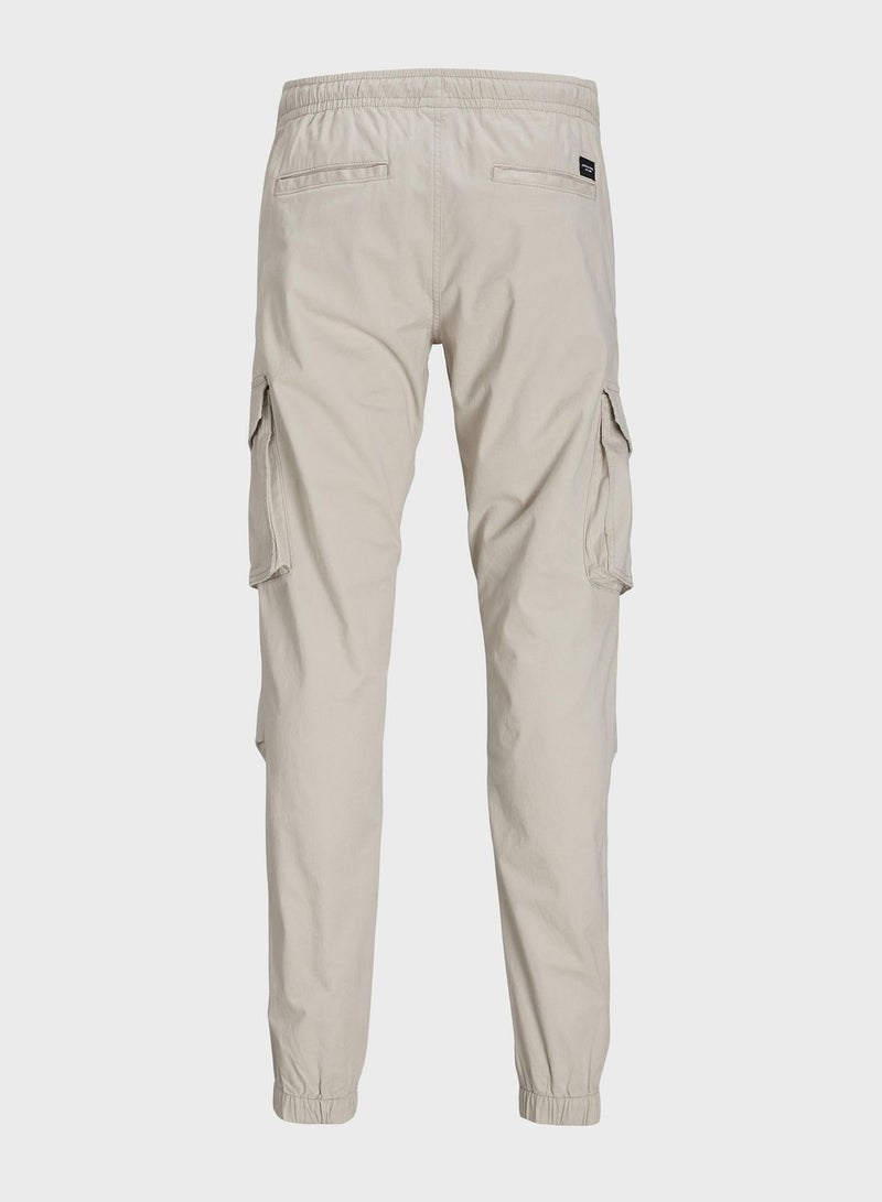 Jpstkane Jjnoah Pocket Detail Drawstring Cargo Pants