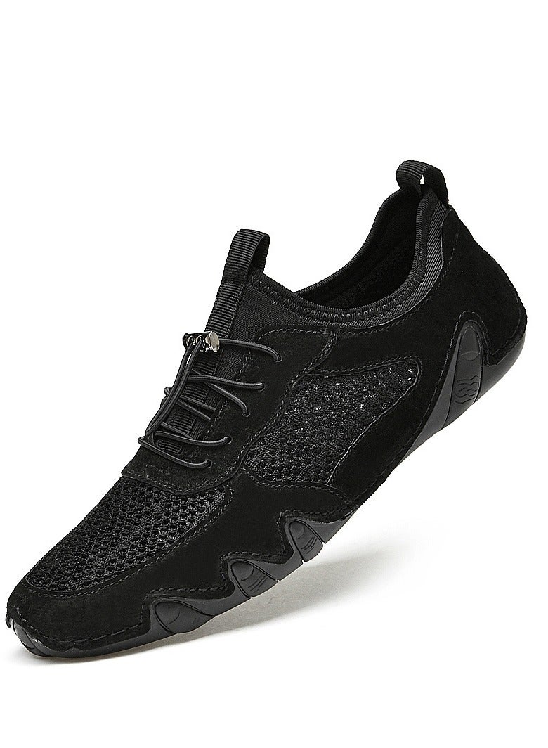 Men's Mesh Shoes, Breathable Sports And Leisure Shoes, Leather Shoes