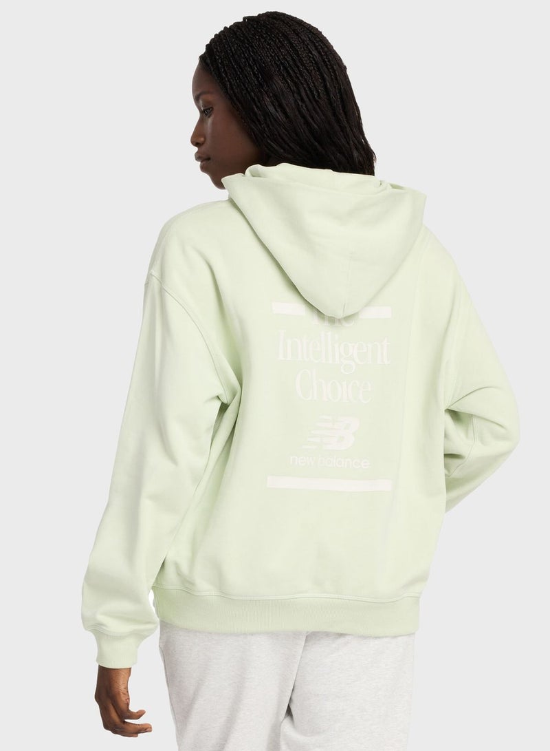 Athletics French Terry Oversized Hoodie