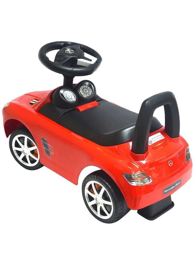 Official Licensed Mercedes Benz sls Kids Toddlers Rideon Pusher Car - RED