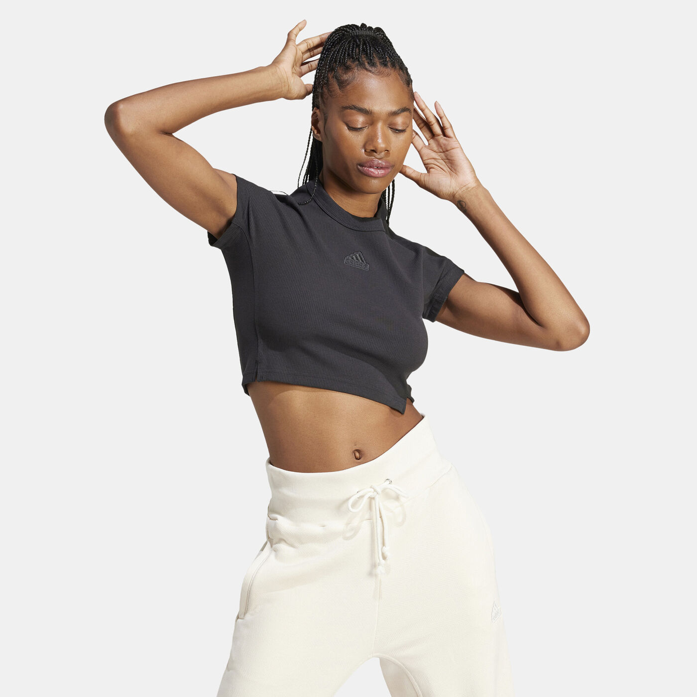 Women's Lounge Ribbed Crop Top