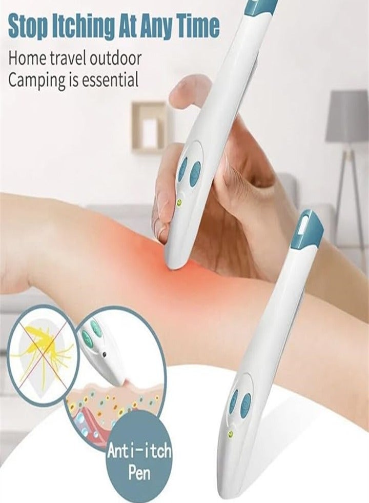 Insect mosquito bite relief pen, anti-itch electronic device, no chemical treatment, all natural bug bite relief, reduce swelling, anti-itch stick, relieve itching, burning pain