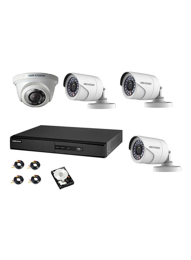 4-Channel Turbo HD DVR Surveillance Camera Kit