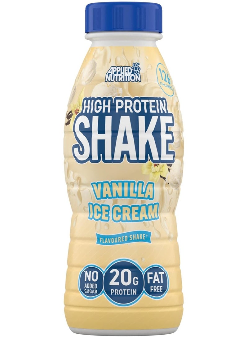 High Protein Shake Ready To Drink Vanilla Ice Cream 8 x 330ml