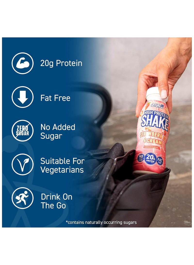 High Protein Shake Ready To Drink Vanilla Ice Cream 8 x 330ml