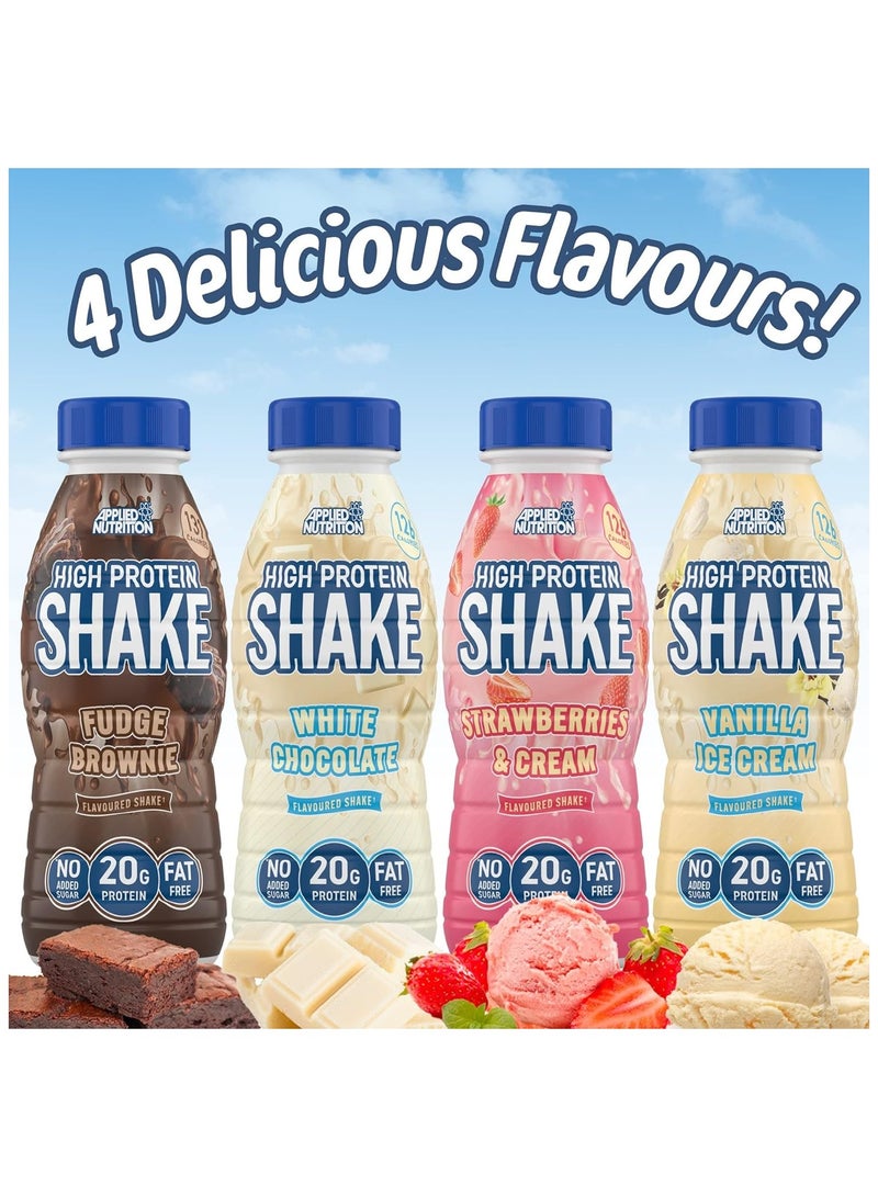 High Protein Shake Ready To Drink Vanilla Ice Cream 8 x 330ml