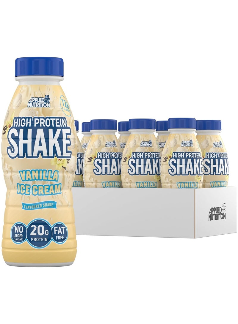 High Protein Shake Ready To Drink Vanilla Ice Cream 8 x 330ml