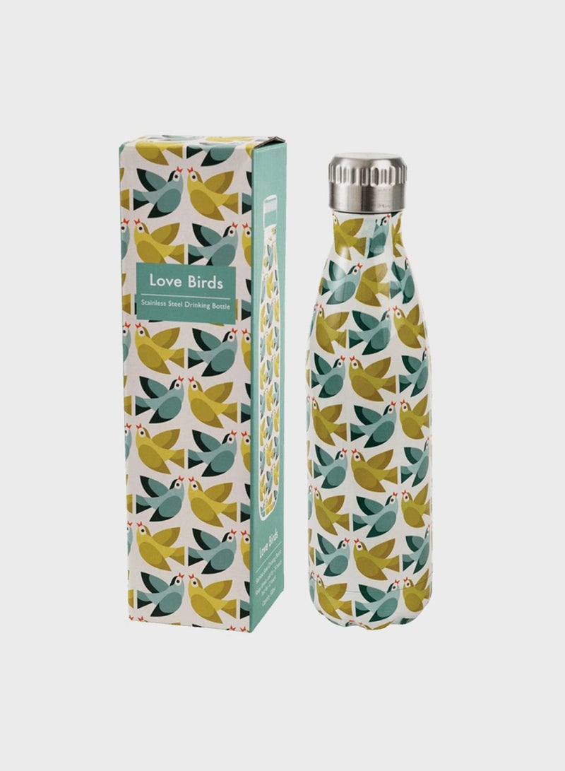 Stainless Steel Bottle 500Ml - Love Birds