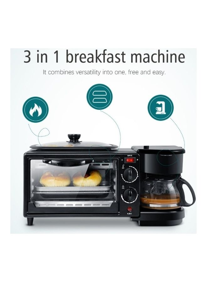 Breakfast Maker Oven, Grill and Coffee Machine 3x1 ‎Sf-4004 7.0 L 640.0 W Sf-4004 black