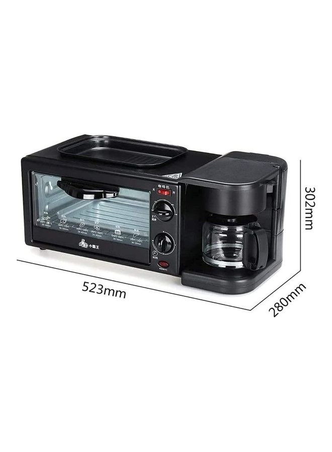 Breakfast Maker Oven, Grill and Coffee Machine 3x1 ‎Sf-4004 7.0 L 640.0 W Sf-4004 black