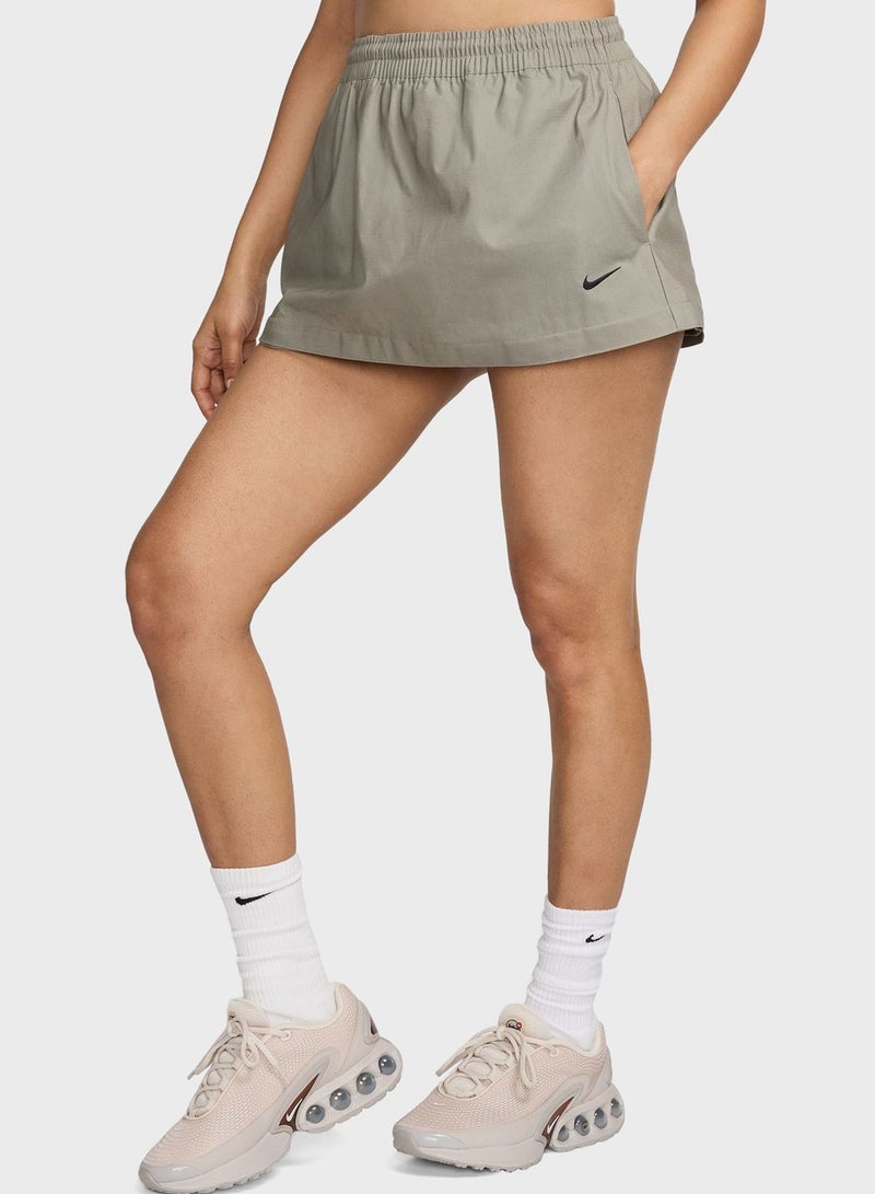 Nsw Essential Woven Midrise Cargo Middi Skirt