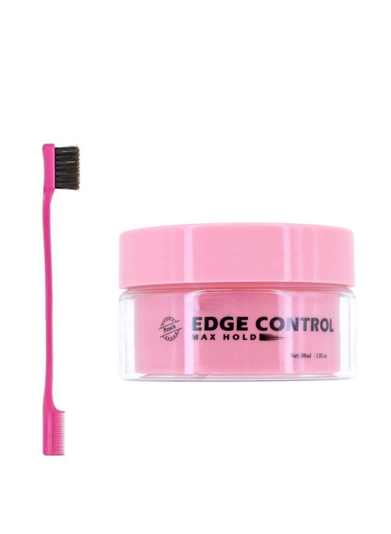 Edge Control For Max Hold High Performance Hair Styling Wax Castor Oil Bees Wax Glycerin Fixing Repairing & Reduce Complexity for Curly and Coily Hair