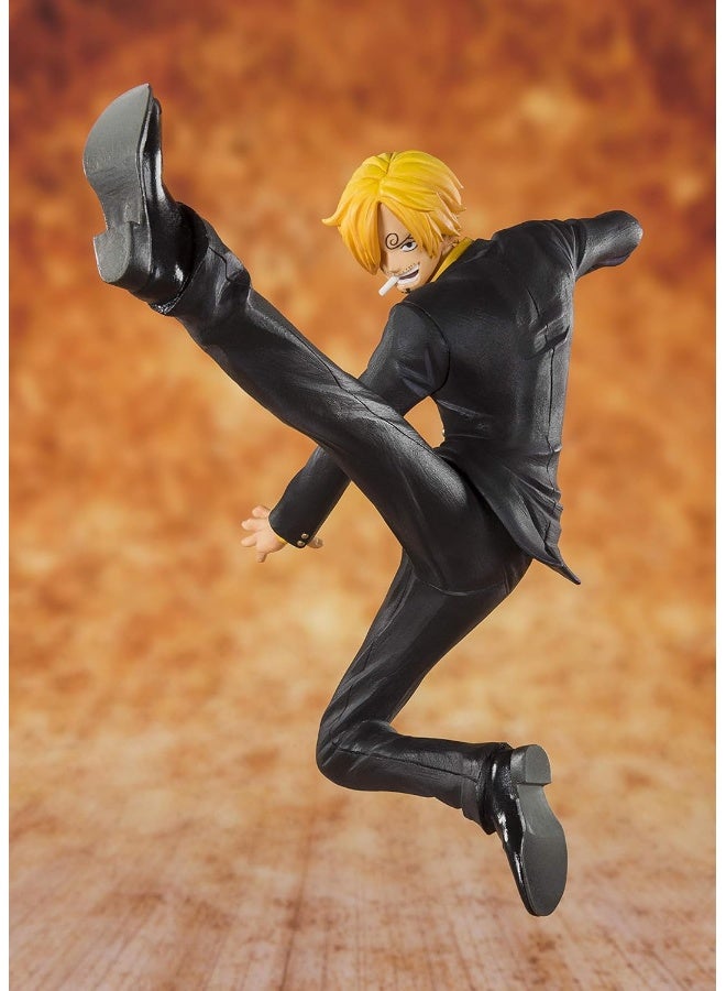 Bandai Tamashii Figuarts Zero One Piece Black Leg Sanji Statue, One-Size