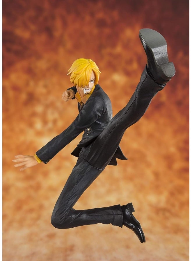 Bandai Tamashii Figuarts Zero One Piece Black Leg Sanji Statue, One-Size