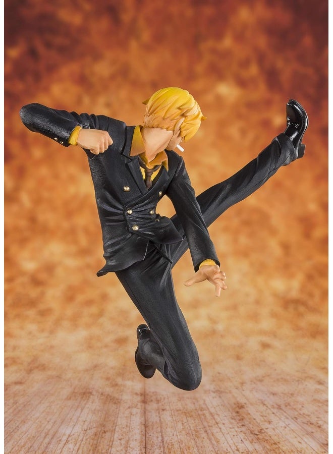 Bandai Tamashii Figuarts Zero One Piece Black Leg Sanji Statue, One-Size