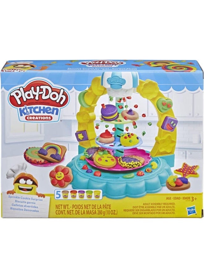 Play-Doh Kitchen Creations Sprinkle Cookie Surprise Play Food Set with 5 Non-Toxic Colors