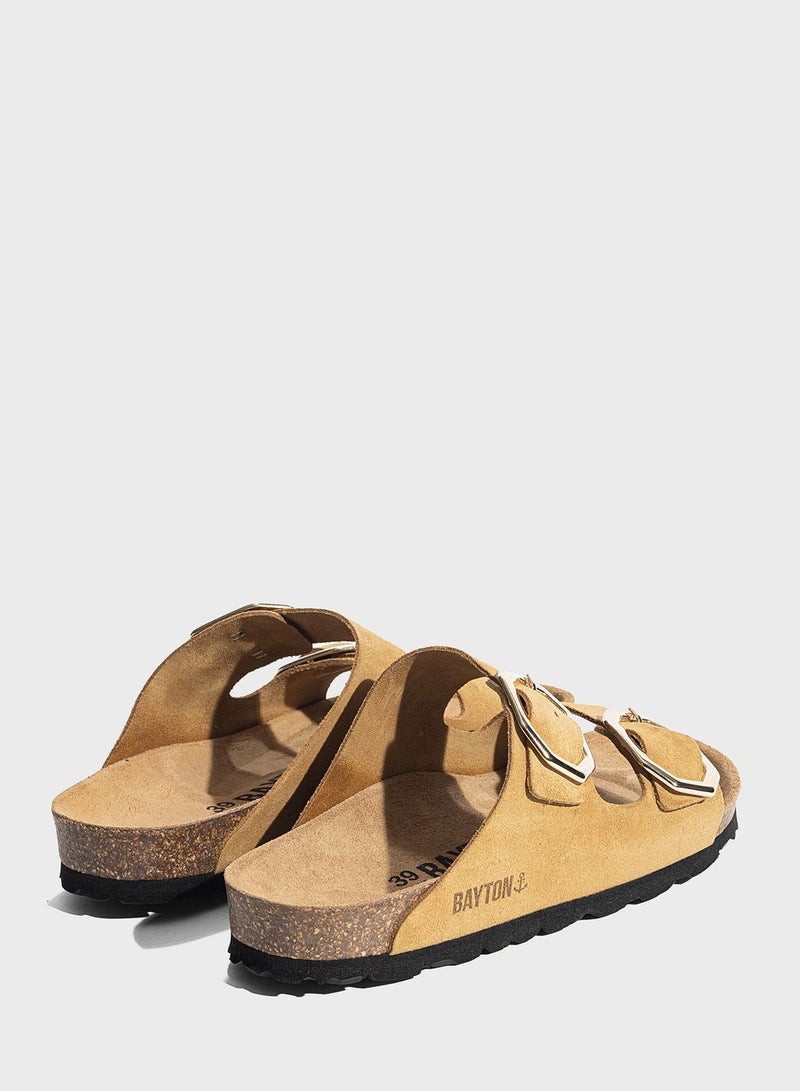 Atlas Double Strap Wedge Sandals