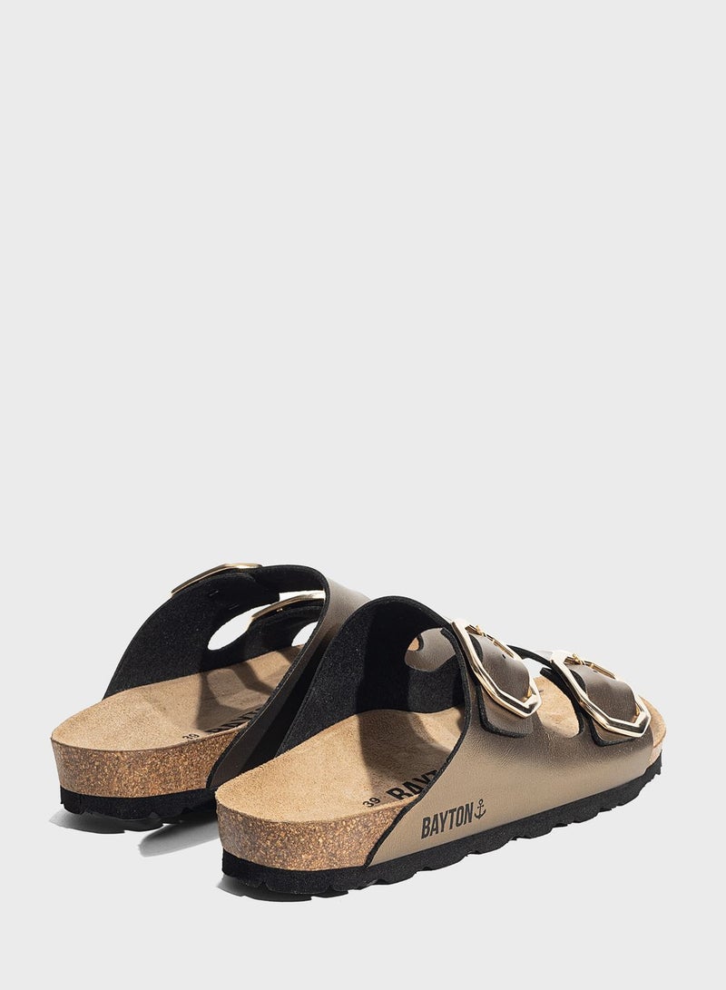 Atlas Double Strap Wedge Sandals