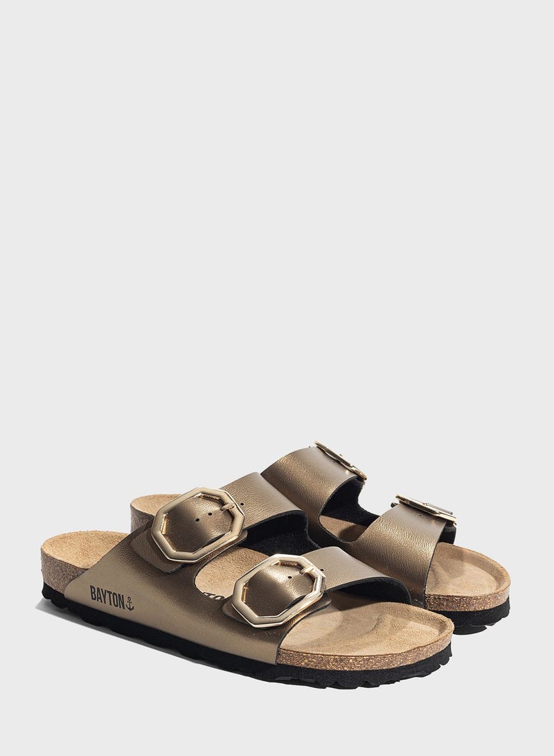 Atlas Double Strap Wedge Sandals