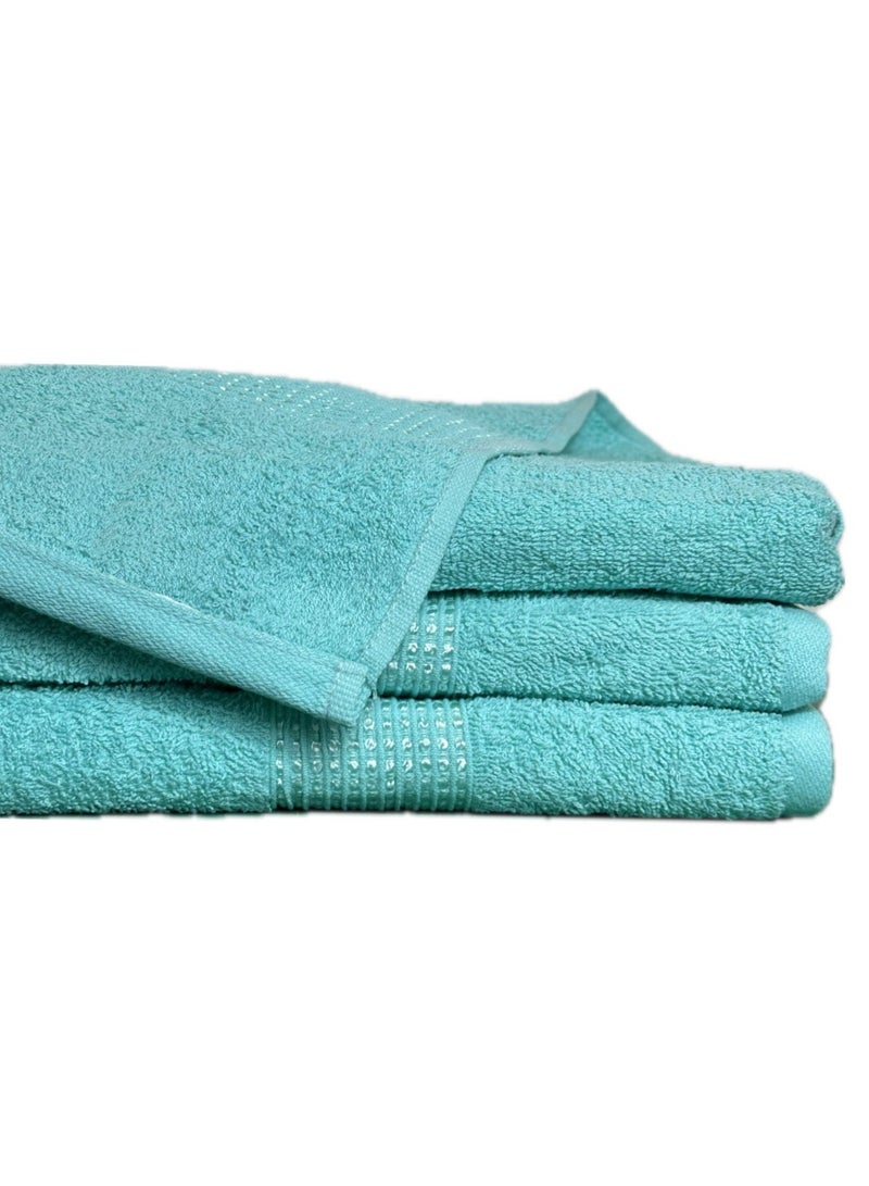 Bath Towels 100% Cotton Ultra Soft, Super Absorbent, Antibacterial Treatment And Dry Quick 430 GSM Terry, Mini Checks, 70 Cm x 140 Cm